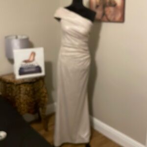 Beautiful Champagne Gown by Eliza J Sz6